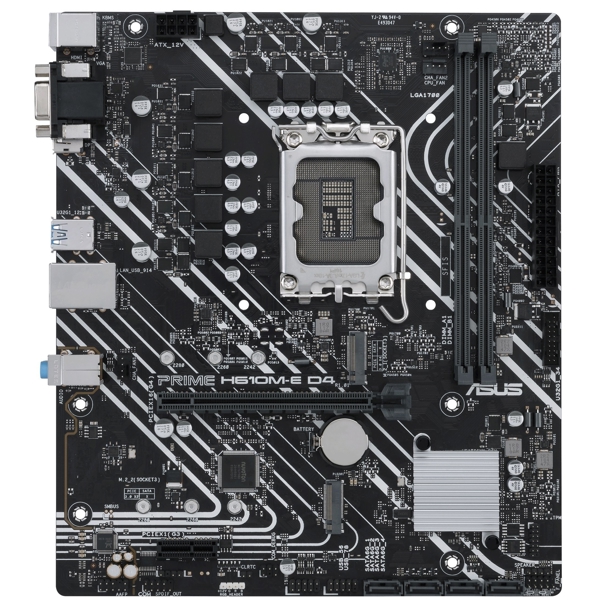 დედა დაფა Asus Prime H610M-E D4, LGA 1700, DDR4, 64GB