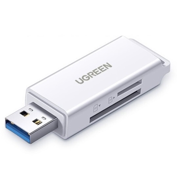 UGREEN CM104 (40751) USB 3.0 to TF / SD Card Reader, White