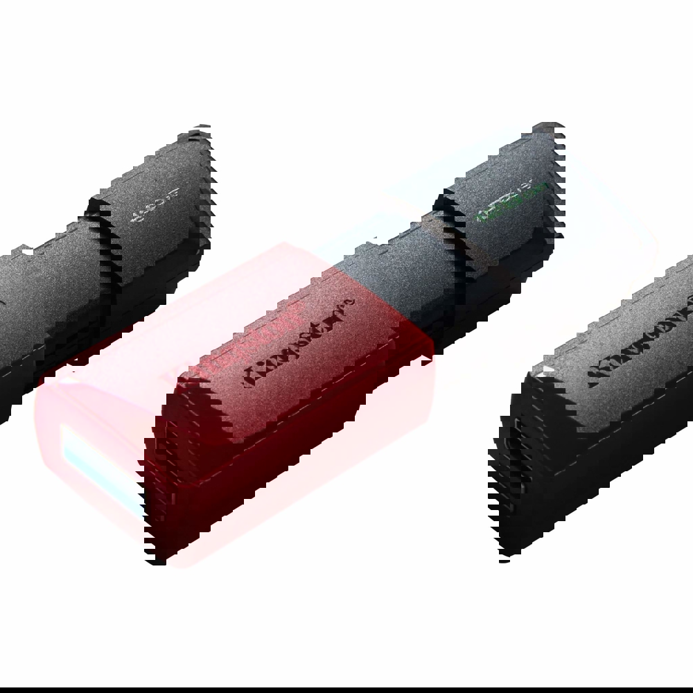 USB ფლეშ მეხსიერება Kingston DTXM/128GB, 128GB, USB 3.2, Red/Black