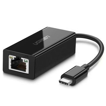 LAN ადაპტერი US236 (50307) USB Type-C to 10/100/1000Mbps Ethernet Adapter, Black