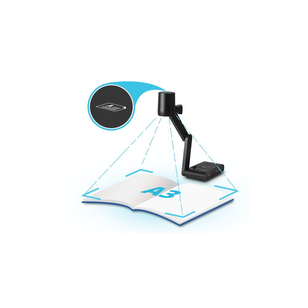 ვიდეო სკანერი Aver M90UHD, 4K, HDMI, VGA, USB, Document Camera, Black