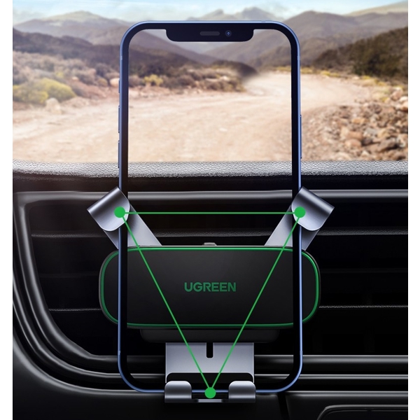 მობილურის დამჭერი UGREEN LP319 (80872) Air Vent Gravity Phone Mount, Black