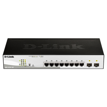 სვიჩი D-Link DGS-1210-10P/FL1A, 8-Port Gigabit, PoE+ Switch, Black