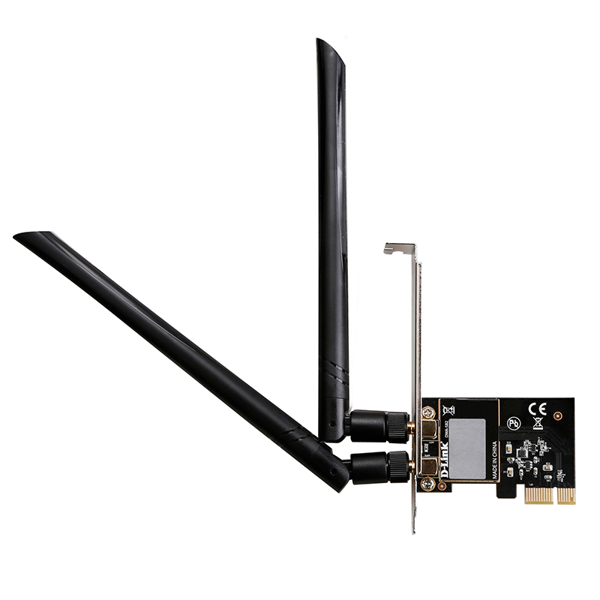 Wi-Fi ადაპტერი D-Link DWA- 582/RU/10/B1A, 2.4GHz/5GHz, Network Adapter, Black