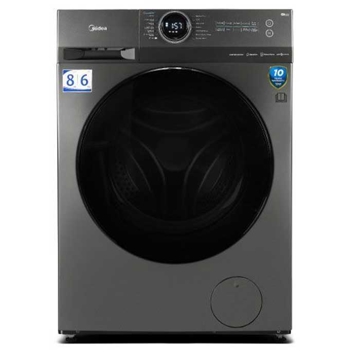 Midea MF200D80WB/T, 8Kg, A, 1400Rpm, 79Db, Inventer, Washing Machine, Titanium silver