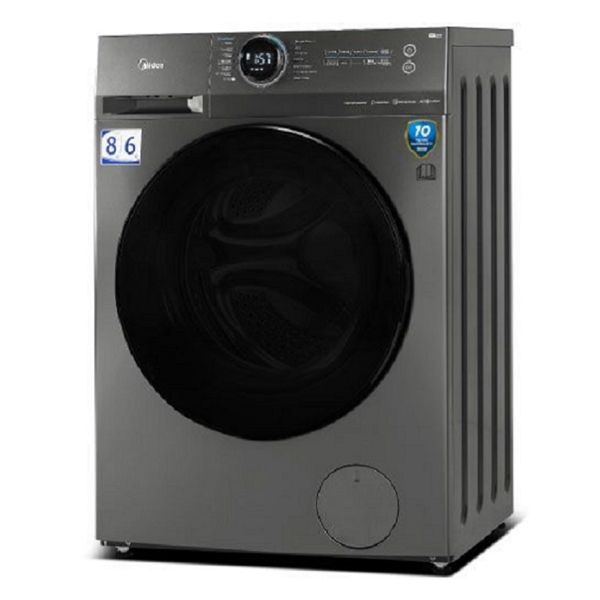 Midea MF200D80WB/T, 8Kg, A, 1400Rpm, 79Db, Inventer, Washing Machine, Titanium silver