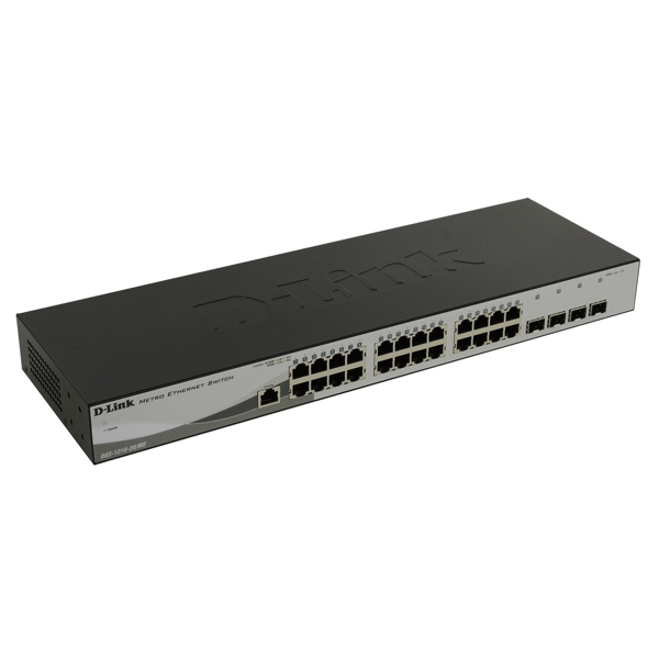 სვიჩი D-Link DGS-1210- 28/ME/A2B, 24-Port Gigabit, Switch, Black