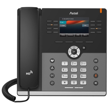 IP ტელეფონი Axtel AX-500W, IP Phone, PoE, 12 SIP, 8 lines, Gigabit Port, Black/Gray