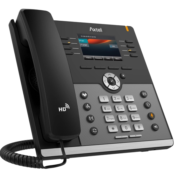 IP ტელეფონი Axtel AX-500W, IP Phone, PoE, 12 SIP, 8 lines, Gigabit Port, Black/Gray