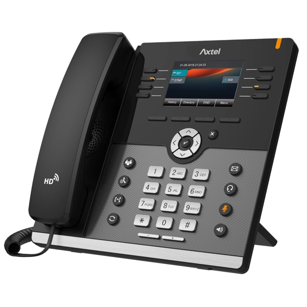 Axtel AX-500W, IP Phone, PoE, 12 SIP, 8 lines, Gigabit Port, Black/Gray