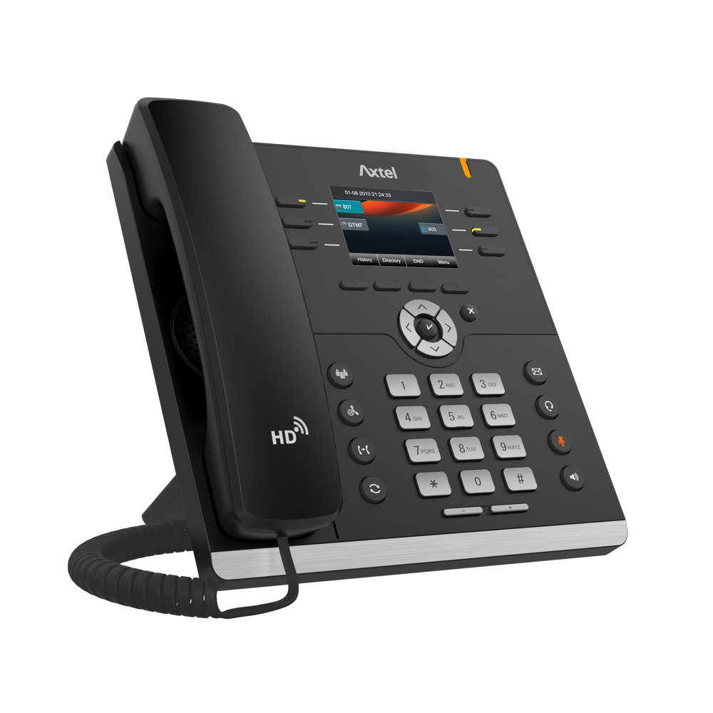 IP ტელეფონი Axtel AX-400G, IP Phone, PoE, 8 SIP, 6 lines, Gigabit Port, Black