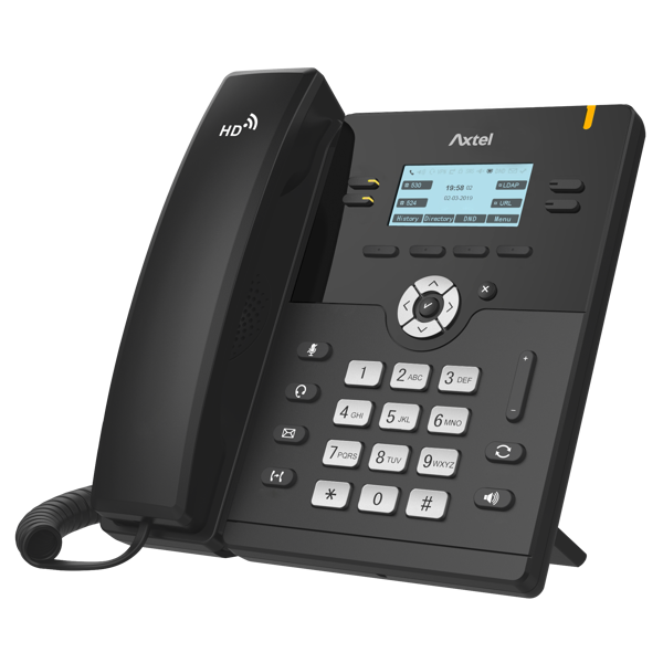 IP ტელეფონი Axtel AX-300G, IP Phone, PoE, 4 SIP, 4 lines, Gigabit Port, Black