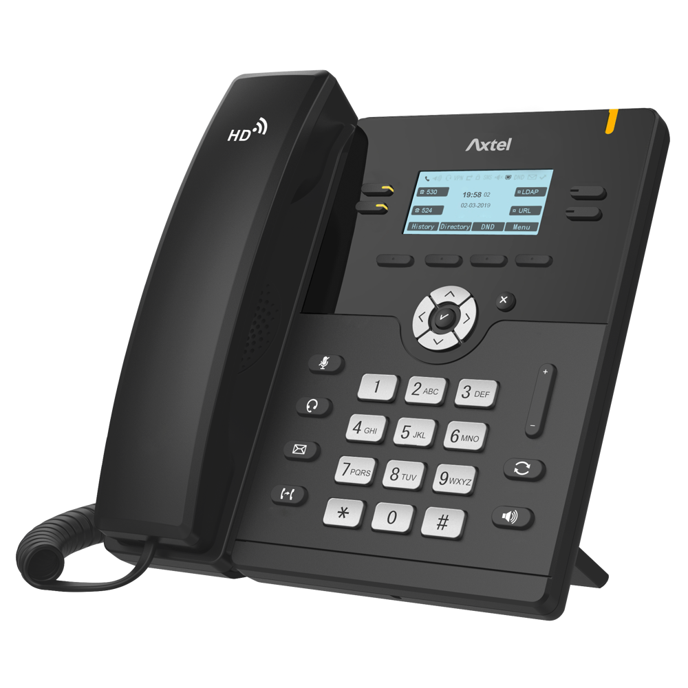 IP ტელეფონი Axtel AX-300G, IP Phone, PoE, 4 SIP, 4 lines, Gigabit Port, Black