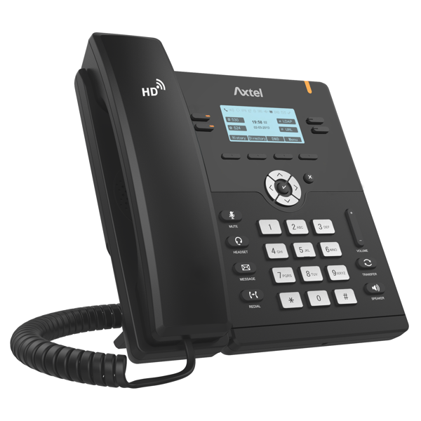 IP ტელეფონი Axtel AX-300G, IP Phone, PoE, 4 SIP, 4 lines, Gigabit Port, Black