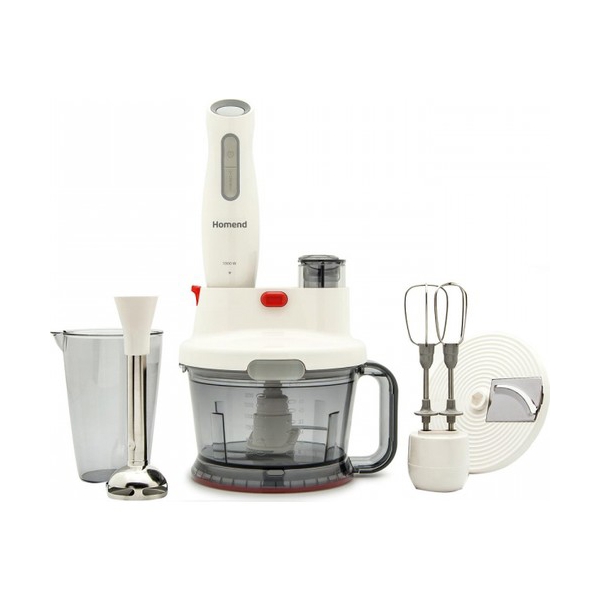 ხელის ბლენდერი Homend 2804H,1000W, 800ML, Blender, White