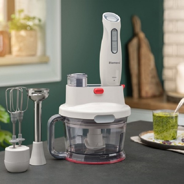 ხელის ბლენდერი Homend 2804H,1000W, 800ML, Blender, White