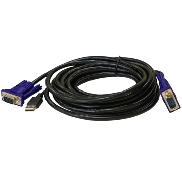 კაბელი D-Link DKVM-CU3/B1A, 3M, KVM Switch Cable, Black