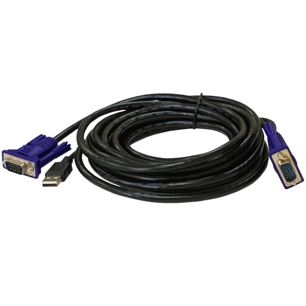 კაბელი D-Link DKVM-CU3/B1A, 3M, KVM Switch Cable, Black