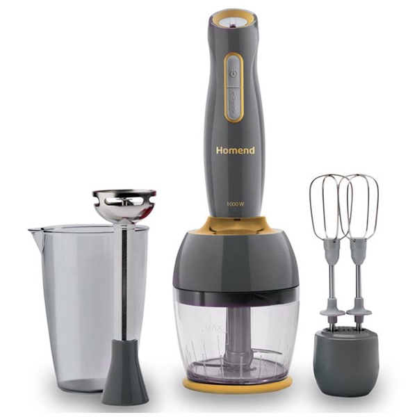 ხელის ბლენდერი Homend 1962H 1000W, 800ML, Blender, Anthracite Gold