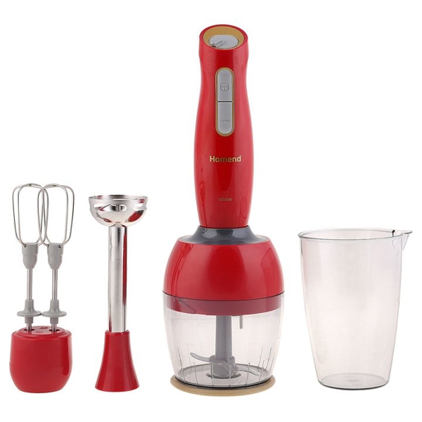 ხელის ბლენდერი Homend 1961H 1000W, 750ML, Blender, Red Gold