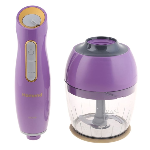 ხელის ბლენდერი Homend 1963H 1000W, 800ML, Blender, Purple Gold