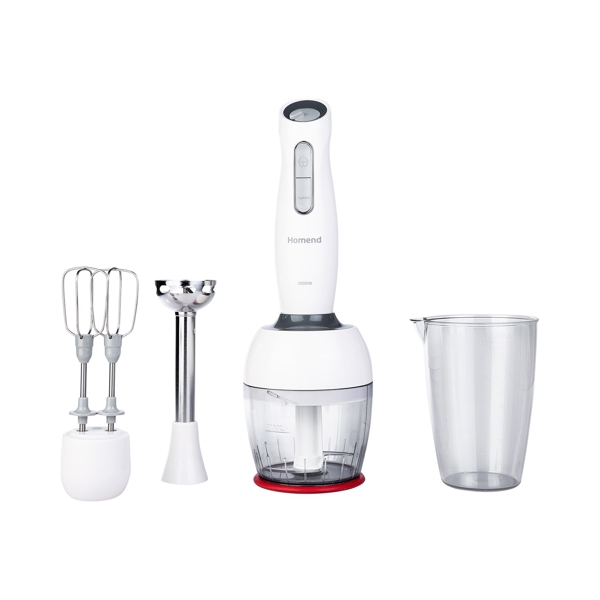 ხელის ბლენდერი Homend 1904H 1000W, 800ML, Blender,  White