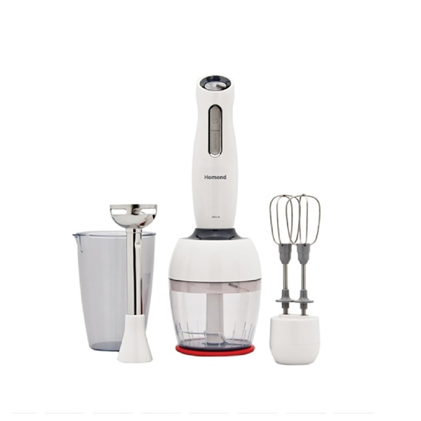 ხელის ბლენდერი Homend 1904H 1000W, 800ML, Blender,  White