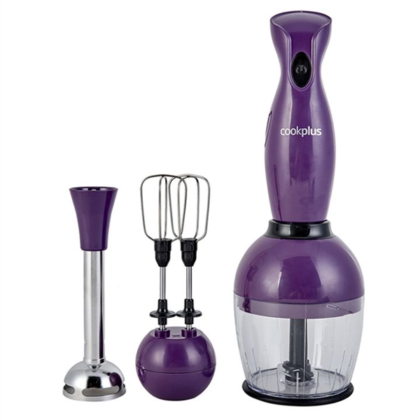 ხელის ბლენდერი  Karaca Cookplus 5501, 550W, 1000-800ML, Blender, Violet