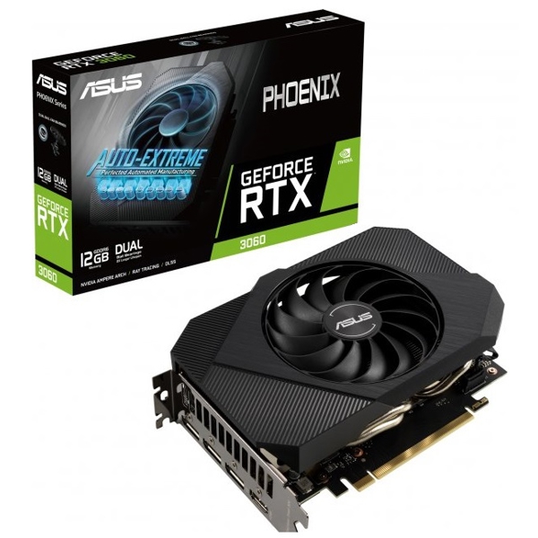 ვიდეო დაფა Asus Gaming GeForce RTX3060 V2 LHR, 12GB, 192bit, HDMI, DP, Black