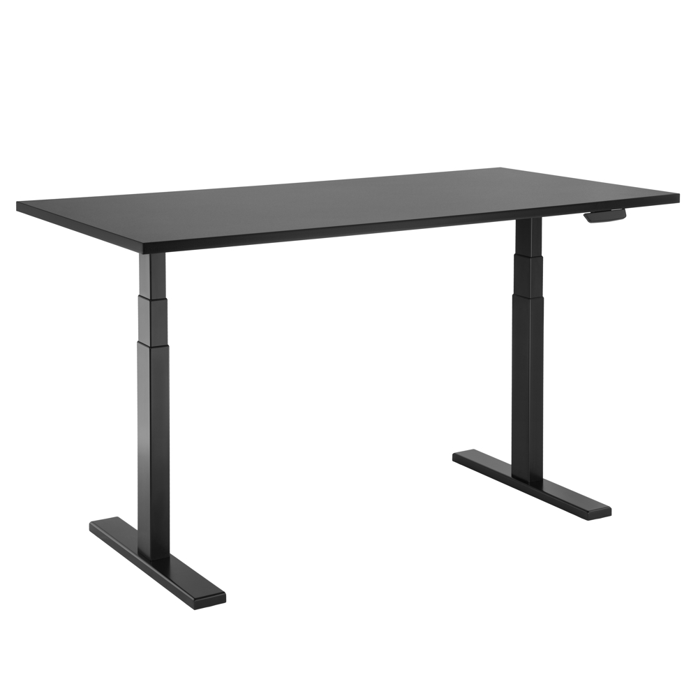 2E CE150B-Motorized, Computer table, Black