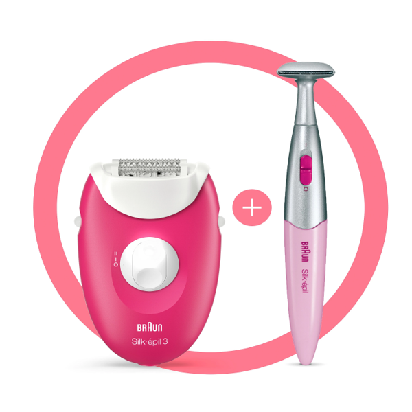 ეპილატორი Braun Legepil SE 3420 RBY, Wet and Dry Epilator, Pink