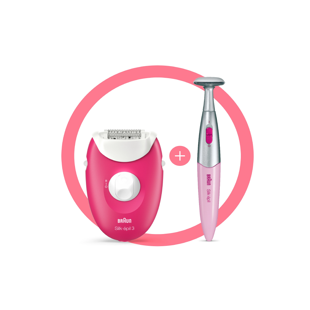 ეპილატორი Braun Legepil SE 3420 RBY, Wet and Dry Epilator, Pink