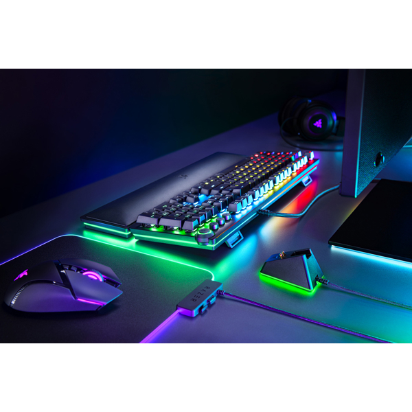 კლავაიტურა Razer RZ03-01871000-R3M1 Huntsman Elite, Wired, RGB, USB, Gaming Keyboard, Black