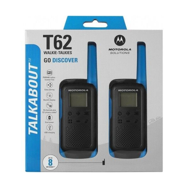 რაცია Motorola B6P00811LDRMAW TLKR T62 Blue Twin Pack