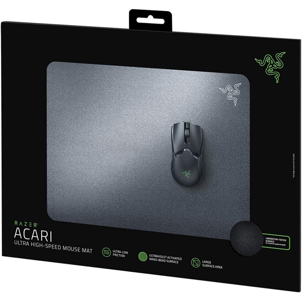 მაუსის პადი Razer RZ02-03820100-R3M1 Acari Ultra-low Friction Mouse Pad, L, Classic Black