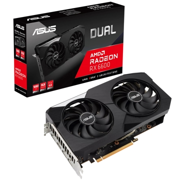 ვიდეო დაფა Asus 90YV0GP0-M0NA00, Radeon RX 6600, 8GB, 128bit, HDMI, DP, Black