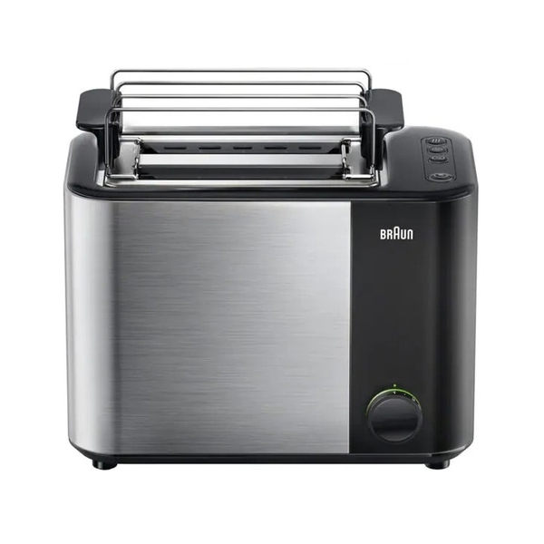 ტოსტერი Braun HT5010BK 1000W, Toaster, Silver/Black