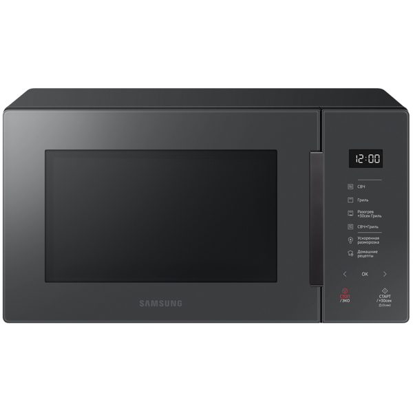 Samsung MG23T5018AC/BW, 2300W, 23L, Microwave Oven, Gray