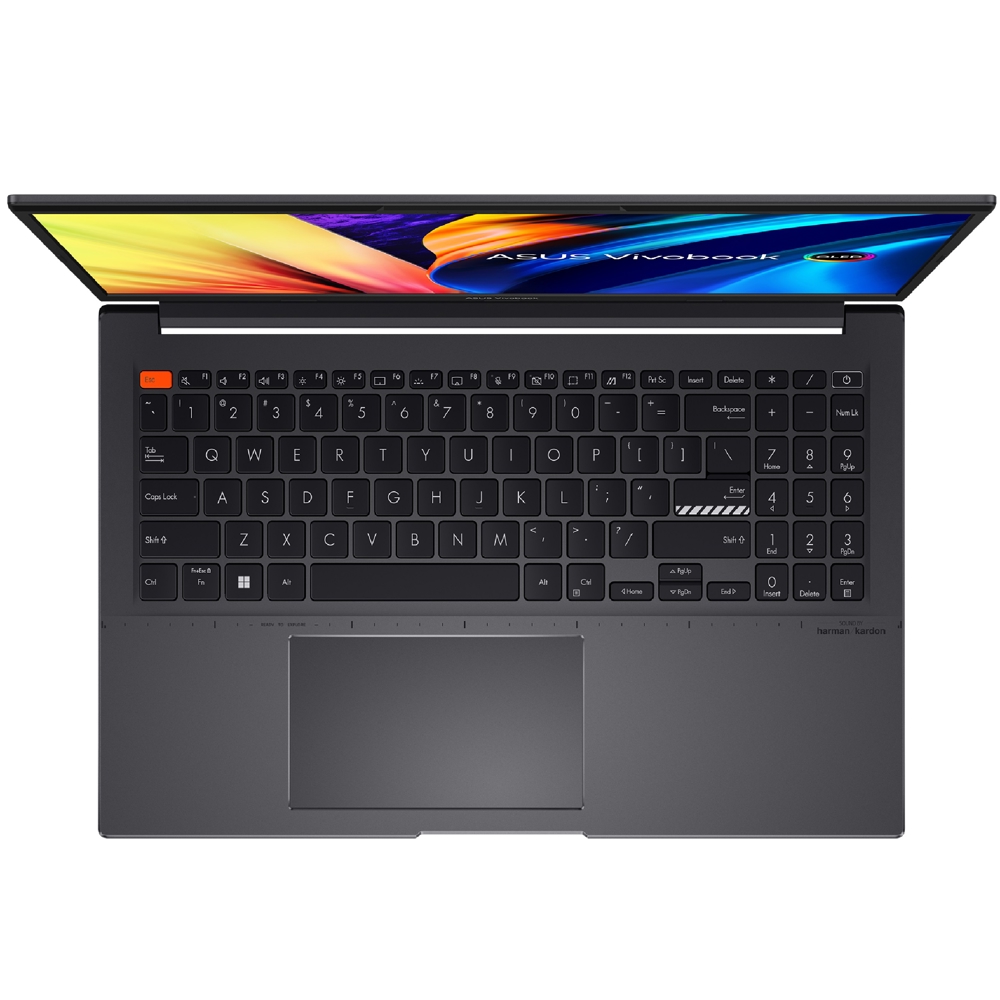 ნოუთბუქი Asus K3402ZA-KM120 Vivobook S14, 14" i7-12700H, 16GB, 512GB SSD, Integrated, Grey