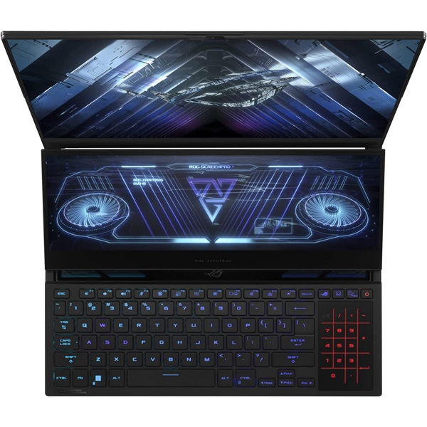 ნოუთბუქი Asus GX650RW-LO120W Rog Zephyrus Duo, 16", Ryzen 9 6900HX, 32GB, 1TB SSD, RTX 3070TI 8GB, W11, Black