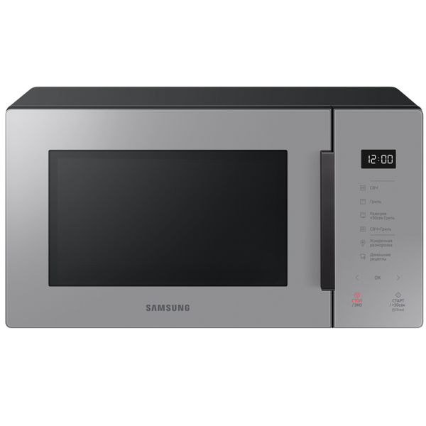 მიკროტალღური ღუმელი Samsung MG23T5018AG/BW, 2300W, 23L, Microwave Oven, Gray