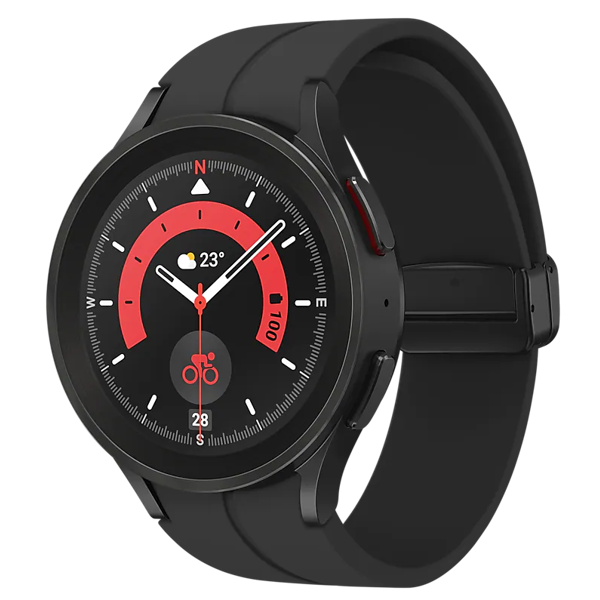 სმარტ საათი Samsung SM-R920NZKACIS, 1.4", IP68, BT, Wi-Fi, Smart Watch, Black Titanium