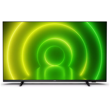 ტელევიზორი Philips 43PUT7406/56 43", 4K UHD, Android TV, HDMI, USB, RF, Wifi, BT, Black