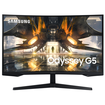 ტელევიზორი Samsung LS32AG550EIXCI 32", Curved Gaming Odyssey G5, VA, HDMI, DP, 3.5 jack, Black