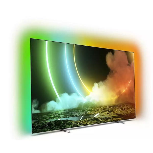 ტელევიზორი Philips 65OLED706/12, 65", 4K UHD, Smart TV, Android, HDMI, USB, RJ-45, Wifi, BT, Metal