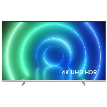 ტელევიზორი Philips 65PUS7556/12, 65", 4K UHD, Smart TV, HDMI, USB, Wifi, Light Silver