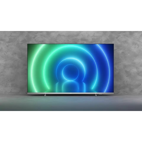 ტელევიზორი Philips 65PUS7556/12, 65", 4K UHD, Smart TV, HDMI, USB, Wifi, Light Silver