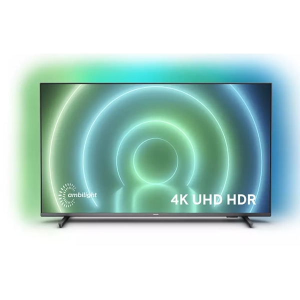 ტელევიზორი Philips 43PUS7906/12, 43", 4K UHD, Smart TV, Android, HDMI, USB, CI, RJ-45, Wifi, BT, Black