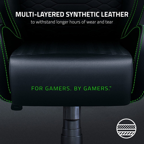 გეიმერული სავარძელი Razer RZ38-03960100-R3G1 Iskur X, Gaming Chair, Black