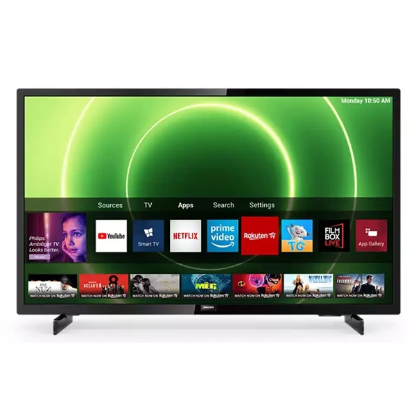 ტელევიზორი Philips 43PFS6805/12, 43", FHD, Smart TV, HDMI, USB, CI, RJ-45, Wifi, Black